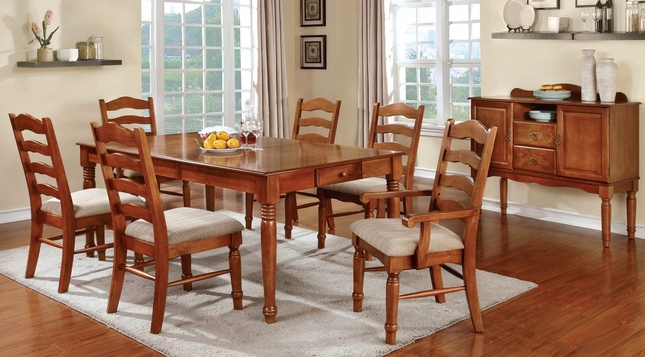 Country Style Dining Room Set | Oak Formal Dining Room S