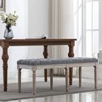 Amazon.com: chairus Fabric Upholstered Dining Bench - Classic .