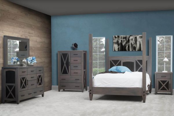 Gray American Made Bedroom Furniture - Countryside Amish Furnitu
