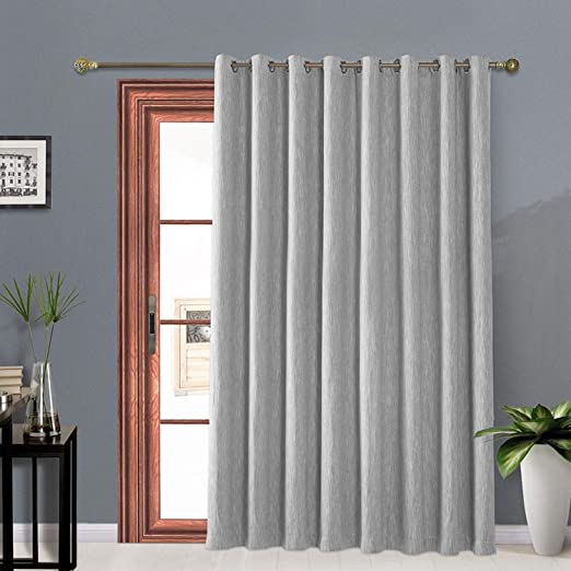 Amazon.com: Melodieux Elegant Cotton Wide Blackout Curtains for .