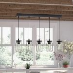 Amazon.com: EDISLIVE 5-Lights Mason Jar Pendant Light Farmhouse .