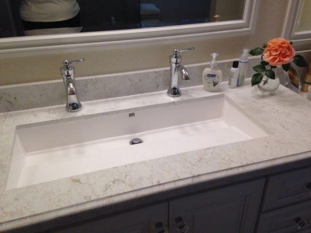 Sinks Awesome Undermount Trough Sink Home Depot Bathroom Sinks For .