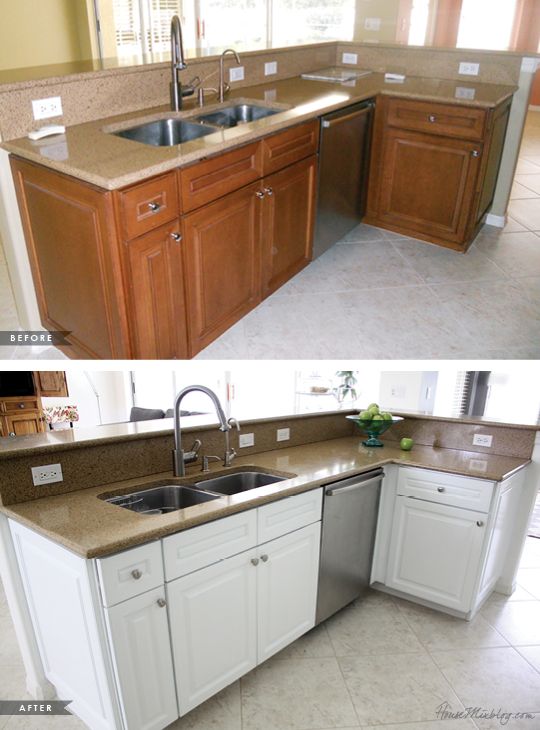How I transformed my kitchen with paint | Painting kitchen .