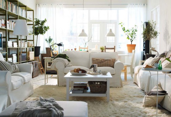 Modern Furniture: IKEA Living Room Decorating Design Ideas 2012 .