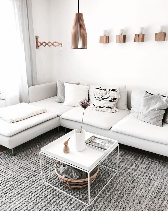 IKEA Soderhamn sectional in white | White furniture living room .