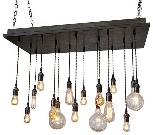 Rustic Industrial Dining Room Chandelier - Industrial - Kitchen .