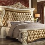 HD-8019 Traditional Bedroom Set in Antique White Wood by Homey Desi