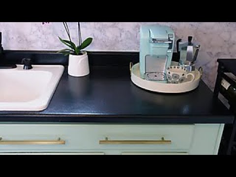 How to Paint Laminate Kitchen Countertops - DIY Network - YouTu