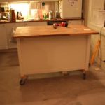 Kitchen island on wheels: Add casters to STENSTORP - IKEA Hacke