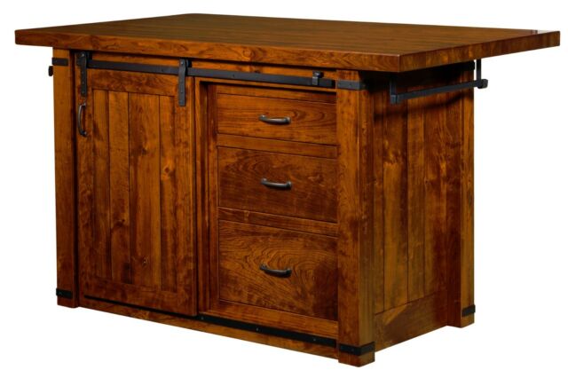 Anton Multi Color Sliding Barn Door Kitchen Island for sale online .