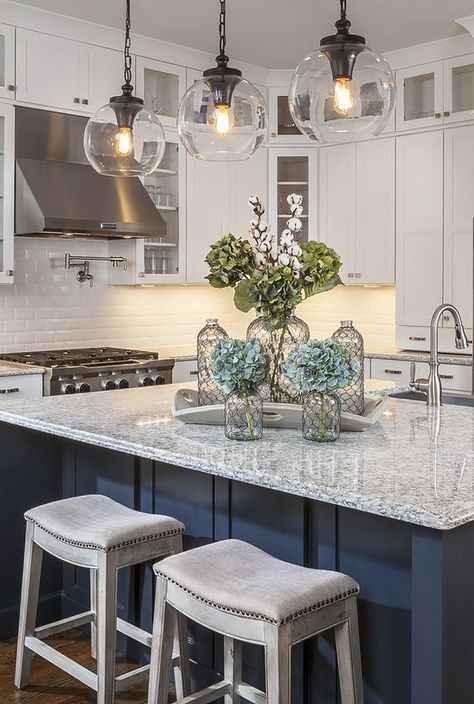 Glass Pendant Lights Over Kitchen Island Round Pendant Lights .