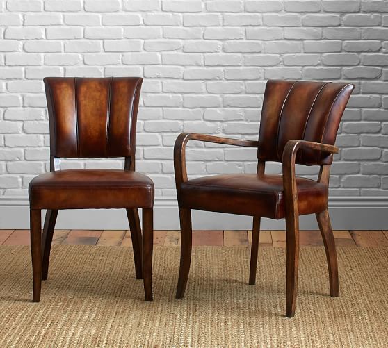 Elliot Leather Dining Chair | Leather dining room chairs, Dining .