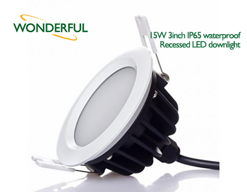 15W 3inch IP65 waterproof Recessed LED downlight la