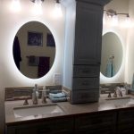 Side-Lighted LED Bathroom Vanity Mirror: 32" x 40" - Oval .