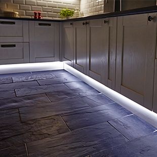 Flexible LED strip lighting for the kitchen from Hafele https .