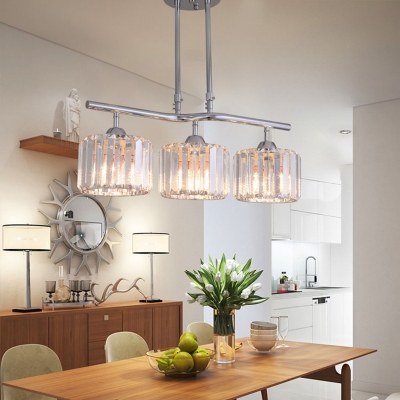 Crystal Fringe Ceiling Light Transitional Metal Ceiling Pendant .