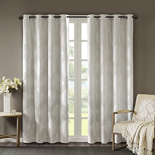 Amazon.com: SUNSMART Bentley Total Blackout Curtains Window, Ogee .