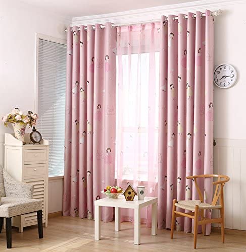 Amazon.com: LQF Country Home Decor Pink Curtains for Bedroom .