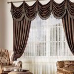 Brown Luxury Curtains For Living Room Modern Designer Elegant .