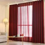Chenille Red Crimson Maroon Curtains blackout Bedroom | Maroon .