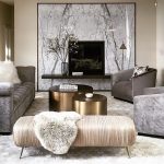 LUXURY LIVING ROOM | Grays, champagne and gold.| www.bocadolobo .