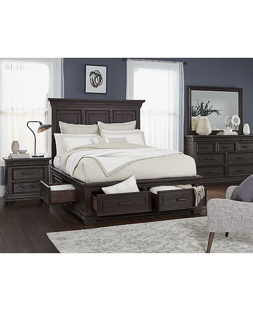 Furniture Hansen Storage Bedroom Furniture, 3-Pc. Set (Queen Bed .