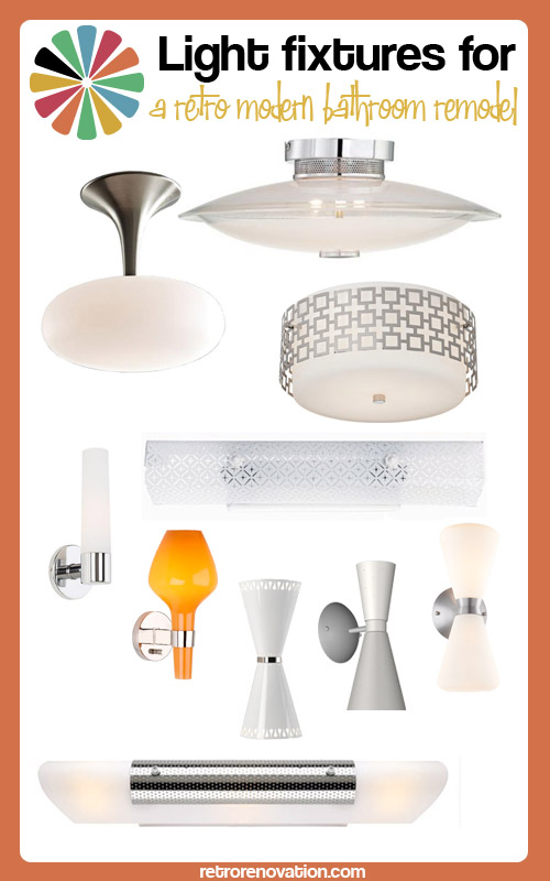 17 bathroom lighting fixtures for a retro-modern bathroom remodel