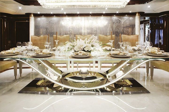 Mesa de jantar moderna | Luxury dining tables, Luxury dining .