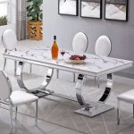 Lippa Modern Marble Top Dining Tab