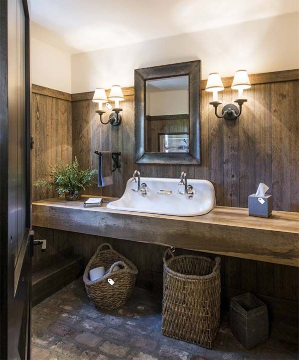 14 Amazing Farmhouse Trough Bathroom Sink Designs | Farmhouse .