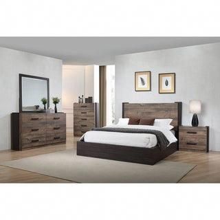 Carbon Loft Domnhall Weathered Oak 6-piece Platform Bedroom Set .