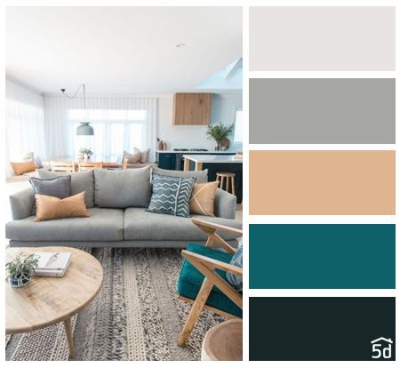 Living room interior, color palette, PLANNER 5D | Color palette .