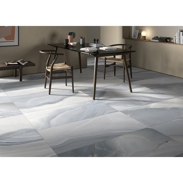 Lagos Blue Matte Porcelain Tile in 2020 | White polished porcelain .