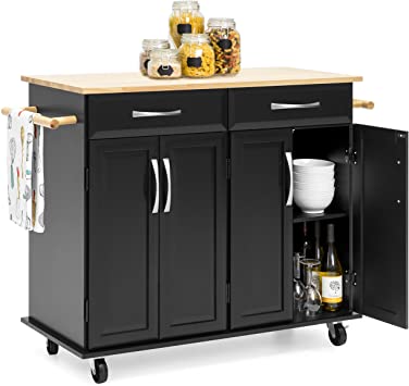 Amazon.com - Best Choice Products Portable Kitchen Island Cart for .