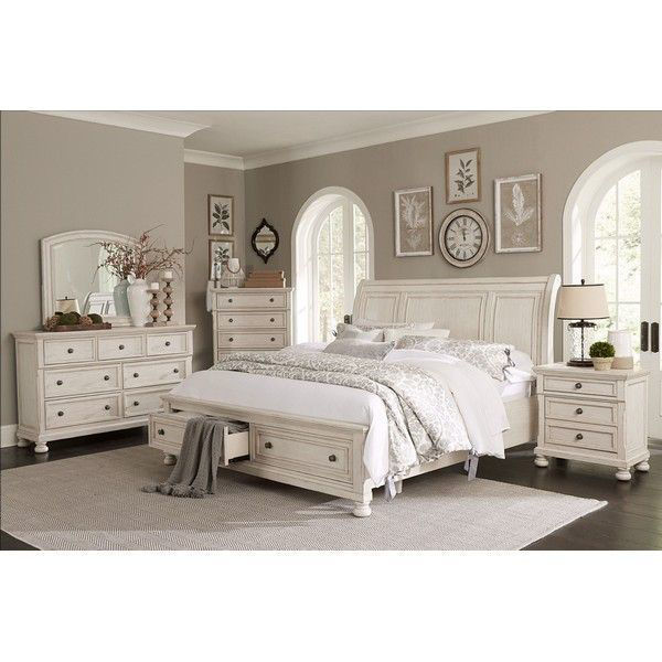 MB213 Antique White Queen Master Bedroom S