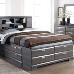 Cypres Queen Storage Bed with Bookcase Headboard - Sears | Beds .
