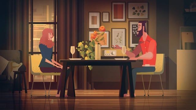 IKEA Living with Light - Romantic Dinner | Motion design animation .