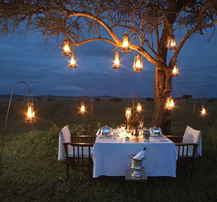 Picnic night dinner by candlelight. Can see this with my husband .