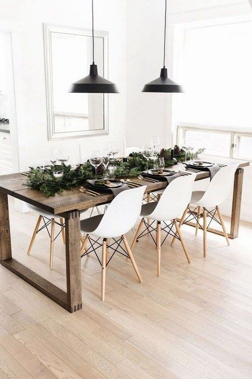 46 Splendid Farmhouse Table Ideas For Dining Room in 2020 | Dining .