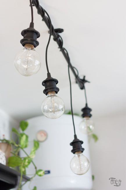 Ikea Hack: DIY Hanging Lights Chandelier | Diy hanging light, Diy .