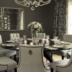 Gray Dining Room - Transitional - dining room - Vallone Design .