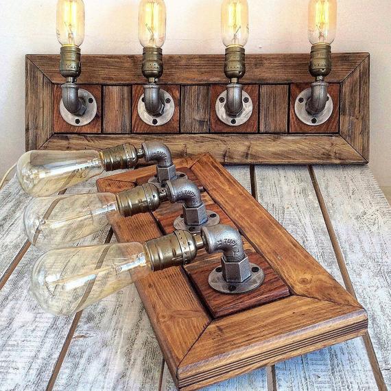 Bathroom light Rustic Bathroom Vanity Light Fixtures | Et