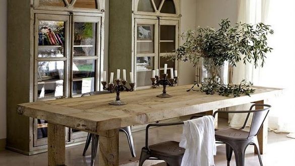 Furniture: Elegant Rustic Dining Tables In Room Black Reclaimed .