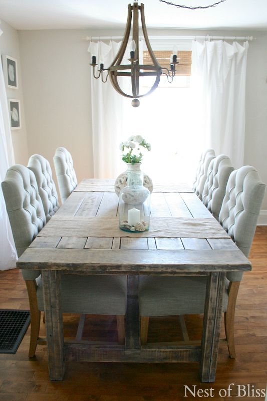 My Favorite Room.....Nest of Bliss | Farmhouse dining room table .