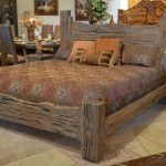 Rustic King Bed: Custom Western Style Wood Bed | Rustic bedroom .