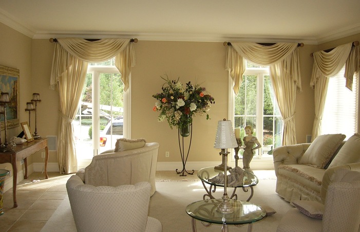 Curtain Decorative Curtains For Living Room Dazzling Swag .