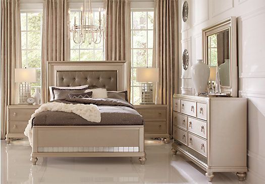 Sofia Vergara Paris Silver 5 Pc Queen Bedroom | Queen bedroom .