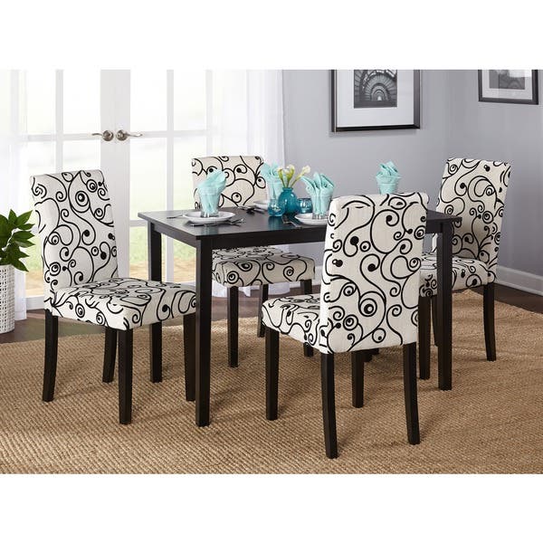 Shop Simple Living Sophia 5-piece Parson Cream Dining Set - On .