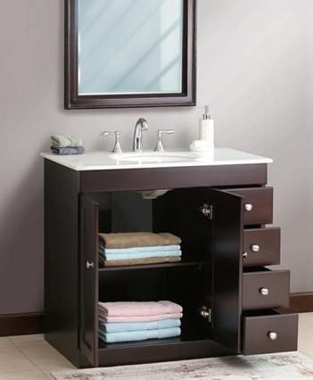 Small Bathroom Solutions: Storage Smart Bathroom Vanities | Small .