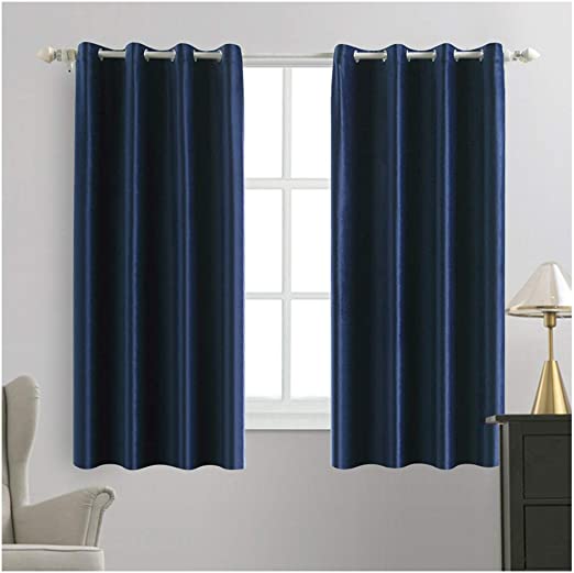 Amazon.com: MIULEE 2 Panels Blackout Velvet Curtains Solid Soft .